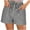 Black, variant on Womens Stripe Track Shorts Summer Loose Vertical Striped Pattern Casual Beach Wide Leg Shorts Summer Beach Shorts