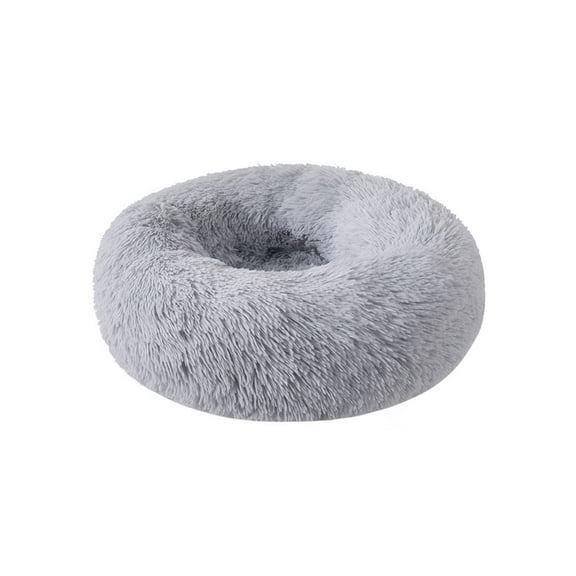 BESTSKY Dog Bed,Cozy Plush Round Pet Bed,Calming Donut Dog Bed,Washable,Anti-Anxiety Dog Beds,Self-Warming for Cats & Small Dogs