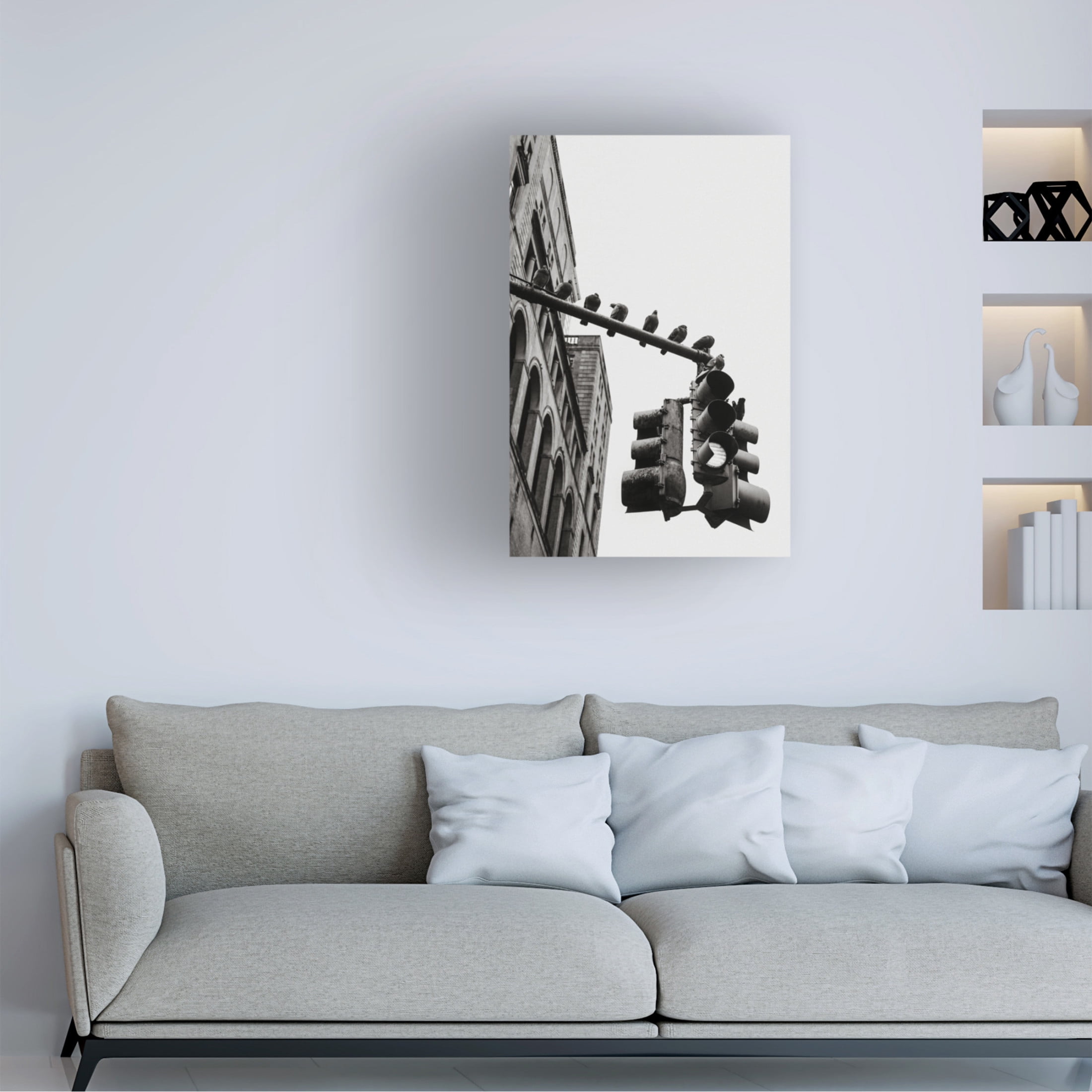 Trademark Fine Art Rikard Martin  New York City Doves Canvas Wall Art