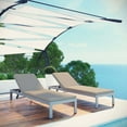 thumbnail image 2 of Modway Shore Set of 6 Outdoor Patio Aluminum Chaise with Cushions, Multiple Colors, 2 of 7