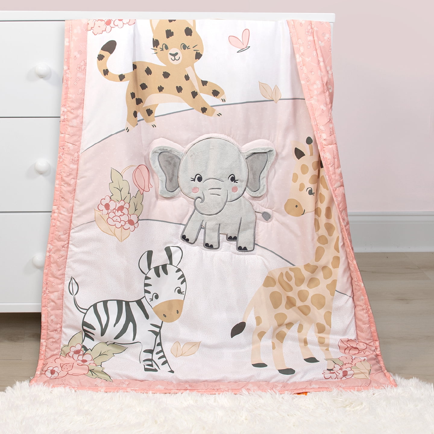 The Peanutshell Crib Bedding, Under the Stars Baby Crib Bedding Set and Mobile, 4-Piece Set