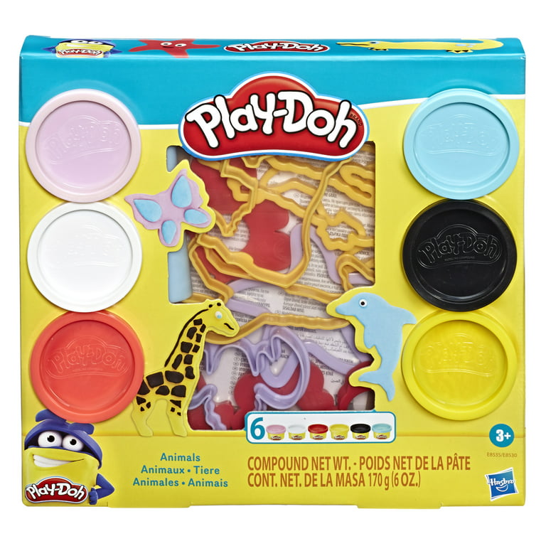 Play-Doh Fundamentals Animals Tool Set with 6, 1-Ounce Cans 