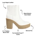 thumbnail image 5 of Journee Collection Womens Riplee Almond Toe Platform Ankle Booties, 5 of 6