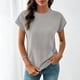 thumbnail image 5 of Camiseta Negra de Manga Larga de Manga Corta de la Mujer Batwing con Bolsillo de Canguro, Top Casual de Lana Suave para el Salón Y el Uso Diario, 5 of 6