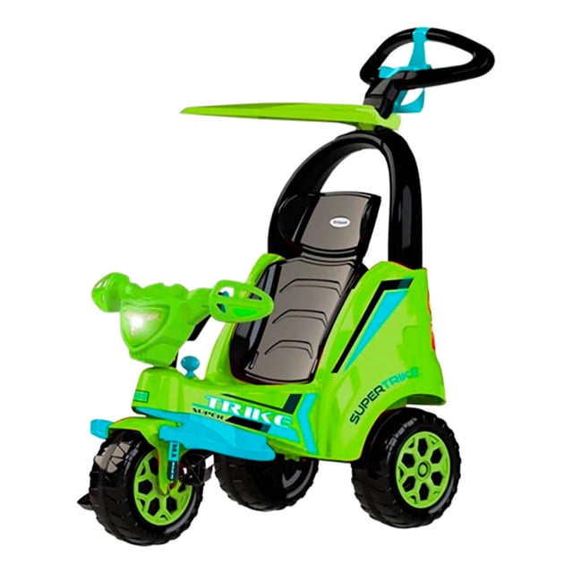 Triciclo Montable Bebe Push Car Prinsel Super Trike 2 En 1 Verde