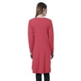 thumbnail image 4 of Moomaya Cardigan Long en Coton à Manches Longues pour Femmes, 4 of 7