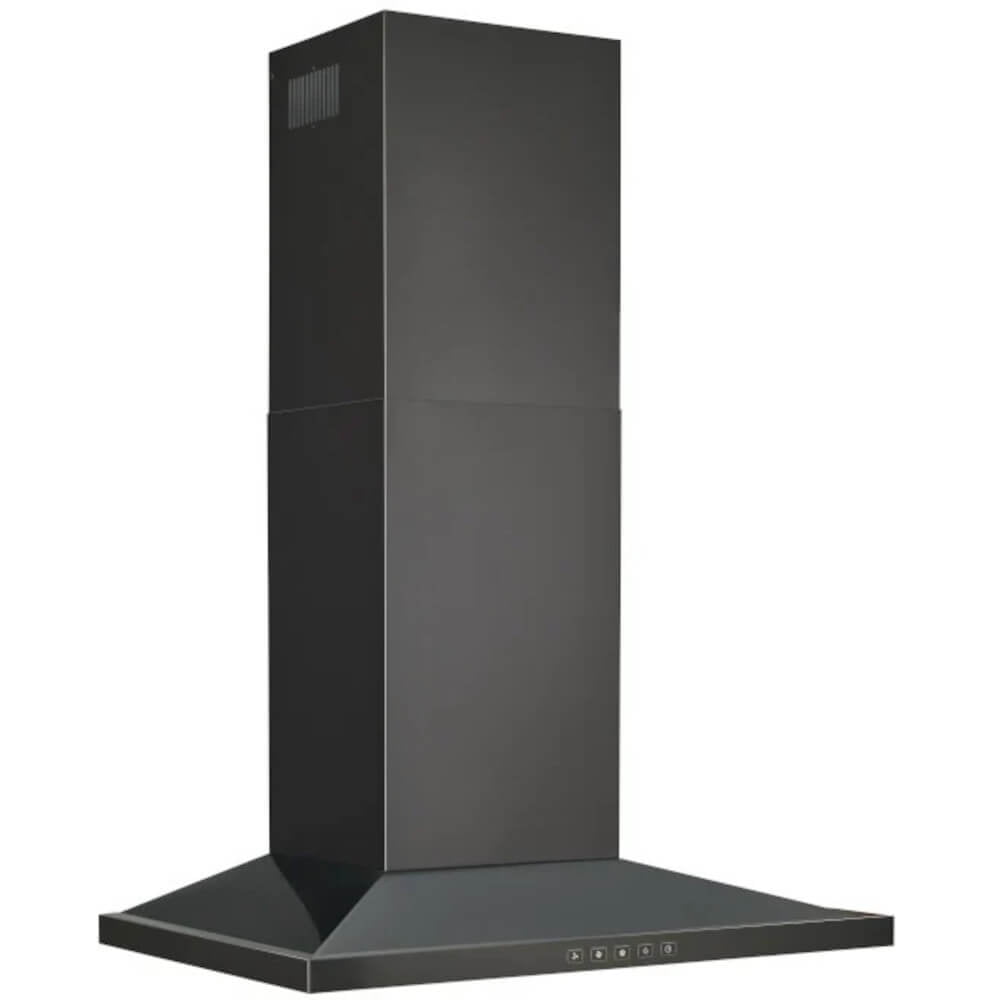 Broan BWS2304BLS 30 inch Black Stainless Chimney Range Hood