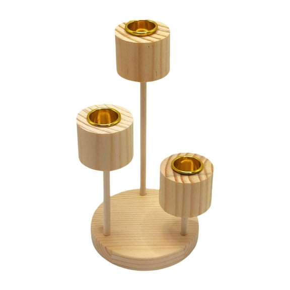 TISHITA Candle Holder Candelabrum Gifts Home Decor Wood Ornament Candelabra Candle Stand for Dinner Tabletop Wedding Living Room Home