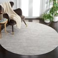 thumbnail image 2 of SAFAVIEH Whisper Zoie Solid Area Rug, Light Grey/Ivory, 6'7" x 6'7" Round, 2 of 9