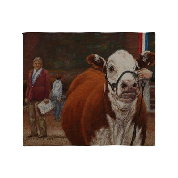 CafePress - Heifer Class Hereford Throw Blanket - Soft Fleece Throw Blanket, 50"x60" for All Ages