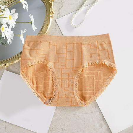 

Aayomet Women Panties Thong Womens Underpants Fashion Comfort Pattern Panties Low Rise Soft T Back G String Panties Orange One Size