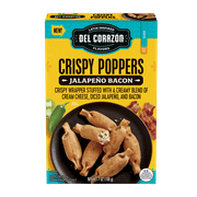Del Corazon Crispy Poppers - Jalapeño Bacon, 7 oz (Frozen)