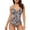 zebra, variant on Alove Womens Scalloped Padded High Cut One Piece Swimsuits Backless Strappy Monokinis Bathing Suits Swimwear