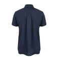 thumbnail image 4 of Mrrootc Men's Cotton Linen Summer Button Turn-down Collar Short Sleeve Shirt Tops, 4 of 4
