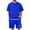 Blue, variant on Yievot 2 Piece Short Sets for Men Summer Comfy Outfits Side Slit Crewneck Shirts & Shorts Casual Vacation Set