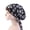Black White Flower, variant on Headwear for Women Sleep Beanie Head Scarf for Bald Wraps Cancer Hats Turbans