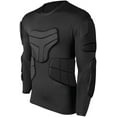 thumbnail image 5 of TUOYR Men's Padded Compression Shirt Protective Shirt Rib Chest Protector Training Sport Shirt for Goalkeeper, 5 of 5