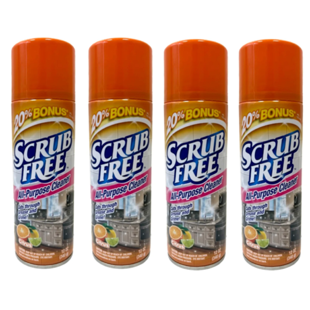 Scrub Free All Purpose Cleaner Cuts Through Grease and Grime Citrus
