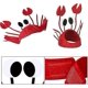 thumbnail image 3 of Sombrero de cangrejo YONGSHENG rojo ajustable para Halloween Navidad decoración de fiesta de Pascua, 3 of 5