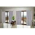 thumbnail image 3 of Innovate Two Tone Faux Silk Window Curtain Rod Pocket Solid Color MICROFIBER R64, 3 of 4