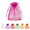 Hot Pink, variant on 50 PCS Organza Bags 4x6 Inches, Small Drawstring Gift Bags for Jewelry, Candy, Soap, Earrings, Mesh Favor Pouches for Halloween, Easter, Wedding, Party Supplies