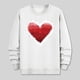 thumbnail image 4 of Amzcrzy Sudadera Para Hombre Con Estampado De Corazones, Informal, De Manga Larga Y Cuello Redondo, Sudadera Con Capucha, Camiseta De Manga Larga Y Cuello Redondo, Color Blanco, M, 4 of 6