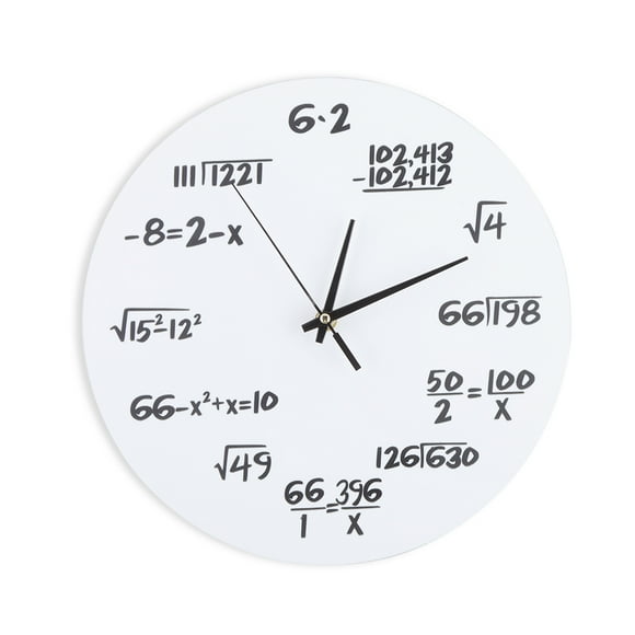 Reloj De Pared Matemático, Reloj De Pared De Guardería, Reloj De Pared 3D Para Decoración De Pared
