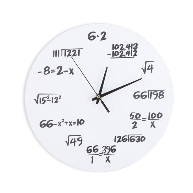 Reloj De Pared Matemático, Reloj De Pared De Guardería, Reloj De Pared 3D Para Decoración De Pared