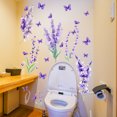thumbnail image 3 of Purple Lavender Wall Sticker Can Be Peeled and Pasted, Diy Removable Purple Flower Butterfly Wall Sticker, 3 of 4