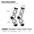 thumbnail image 4 of Goofa Happy Football Printed Men's Crew Socks, Soft Durable Breathable Moisture-Wicking with Odor Control Cotton socks, 4 of 9