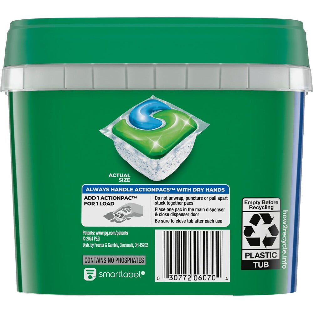 Cascade Complete Dishwasher Detergent ActionPacs, Fresh Scent with Dawn, 43 Count