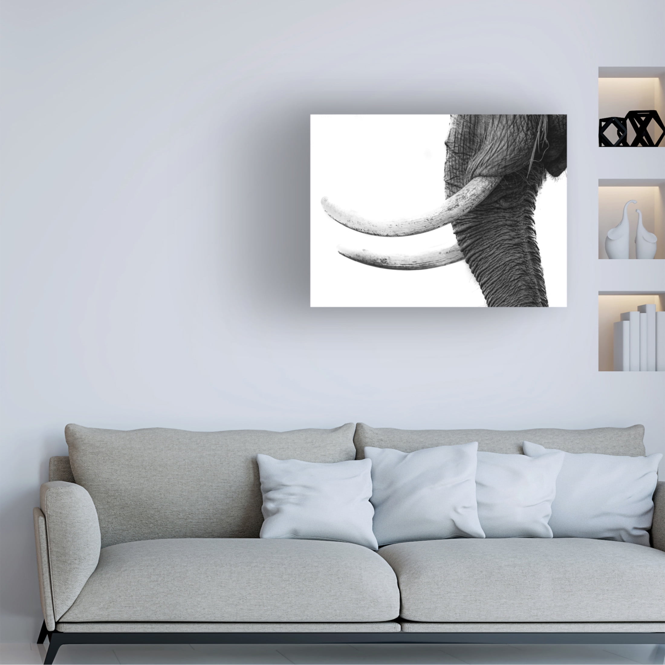Canvas Wall Art - Jaco Marx 'White Gold' Wall Art for Living Room, Bedroom, or Office D?cor by Trademark Fine Art - 47 x 35 Inches