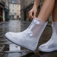 thumbnail image 6 of Orangide Unisex Rain Shoe Covers, Thickened Non Slip Reusable Waterproof Overshoes Portable Wear Resistant for Men Women Outdoor Walking Cycling, 6 of 8