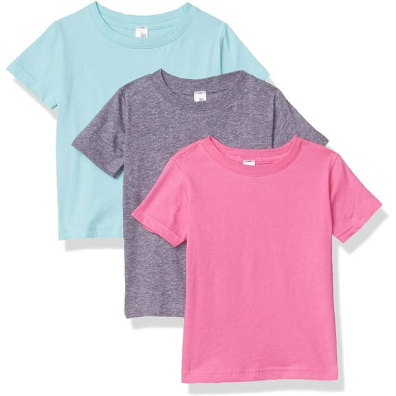 Marky G Apparel Baby Fine Jersey Short-Sleeve Crew-Neck T-Shirt (Pack of 3)