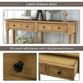 thumbnail image 4 of Deiokin Rustic Console Table with 2 Drawers, Sofa Table for Entryway & Living Room, 4 of 9