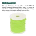 thumbnail image 3 of Uxcell 0.47" Single Fold Bias Tape Polyester for Sewing Fluorescent Green 50 Yards, 3 of 7