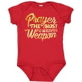thumbnail image 3 of Inktastic Prayer Power Gold Boys or Girls Baby Bodysuit, 3 of 5