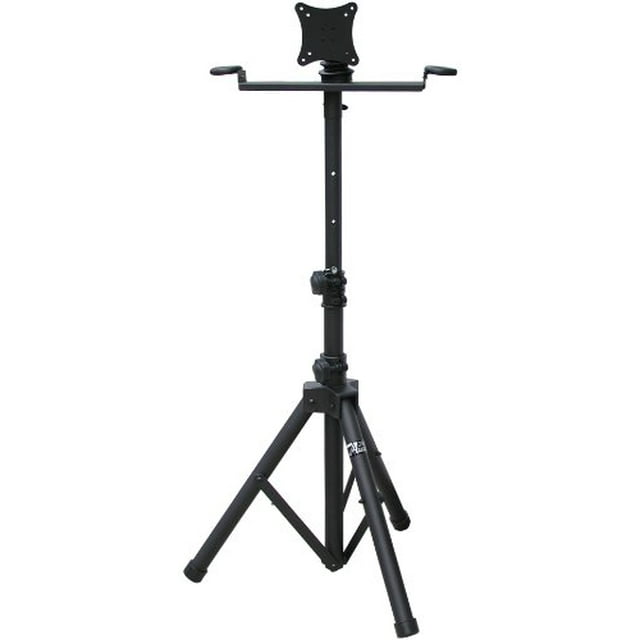 Audio2000'S AST420Y Portable Flat Panel TV/Monitor Stand with Foldable Tripod Legs