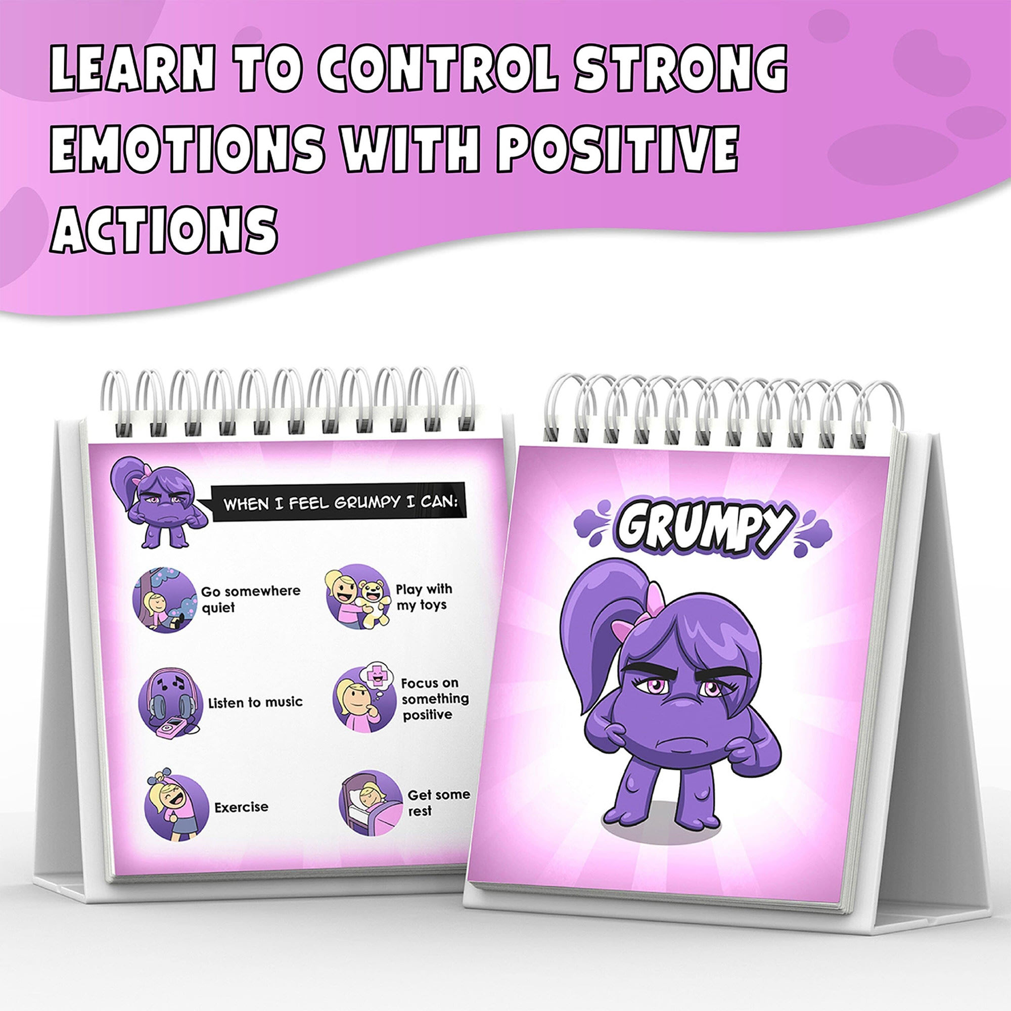 Monsters Emotions Flipbook for Kids Age 3+