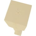 thumbnail image 3 of Ekena Millwork 3 3/4"W x 3 3/4"D x 35 1/2"H Legacy Tapered Cabinet Column (Top Block: 6 7/8", Bottom Block: 6 7/8"), Alder, 3 of 7