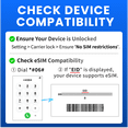 thumbnail image 5 of JetSim Bring Your Own Phone eSIM SIM Card Kit for Europe (France, Italy, Spain, More)- Activation Required, 5 of 6