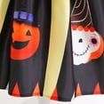 thumbnail image 6 of Girls Halloween Dress W/Bag Witch Hat 3PCS Kids Costume Dress Pumpkin Ghost Cosplay Party Outfits, 6 of 7