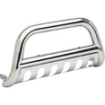 thumbnail image 4 of Fits 2011-2017 Jeep Grand Cherokee Value Bull Bar JP701S Polished; Stainless Steel; 3 Inch Diameter; With Light Mounts; With Skid Plate, 4 of 4