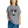 thumbnail image 4 of BRGZLK Boys Girls July 4Th Patriotic T-Shirts Fashion Independence Day Print Round Neck Tees Casual Short Sleeve Cotton Tops Gray 3-4 Years, 4 of 6