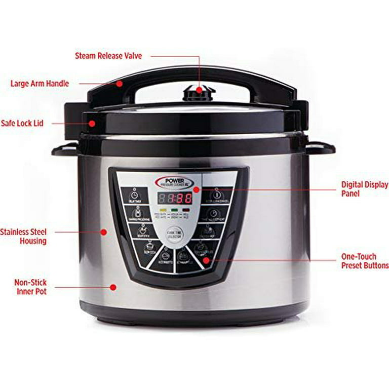 Power Pressure Cooker XL Inner Pot Replacement Stainless Steel