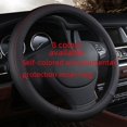 thumbnail image 3 of Anillo interior de goma blanca con relieve de cuero para volante de automóvil, funda protectora para manija de automóvil, productos ecológicos, 3 of 5