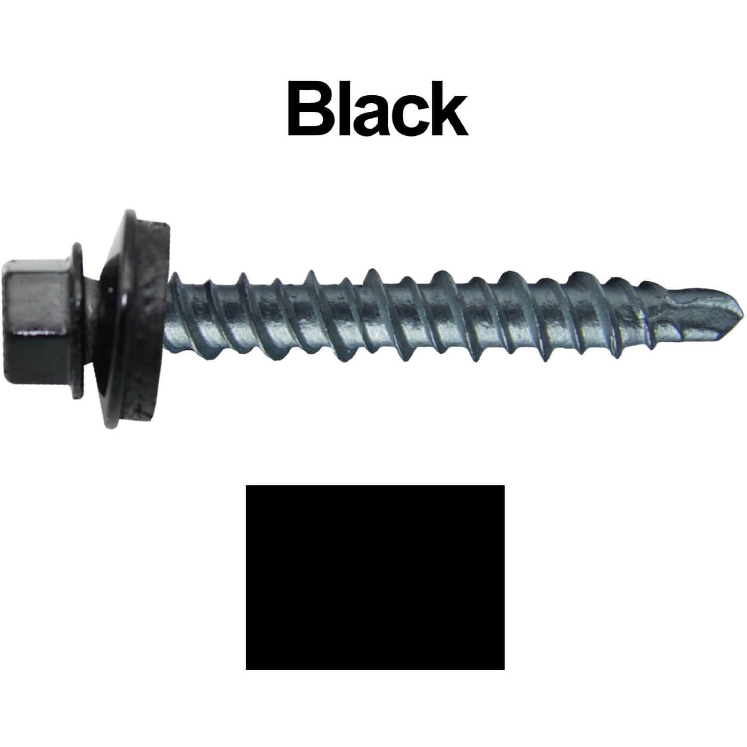 No Paint EPDM Washer Metal Roofing Screws Self Starting Metal to Wood