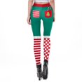 thumbnail image 5 of Fiaer Christmas Leggings for Women High Waisted Xmas Slim Fit Pants Stretchy Trendy Comfy Funny Graphic Tights Trousers Green2 S, 5 of 5