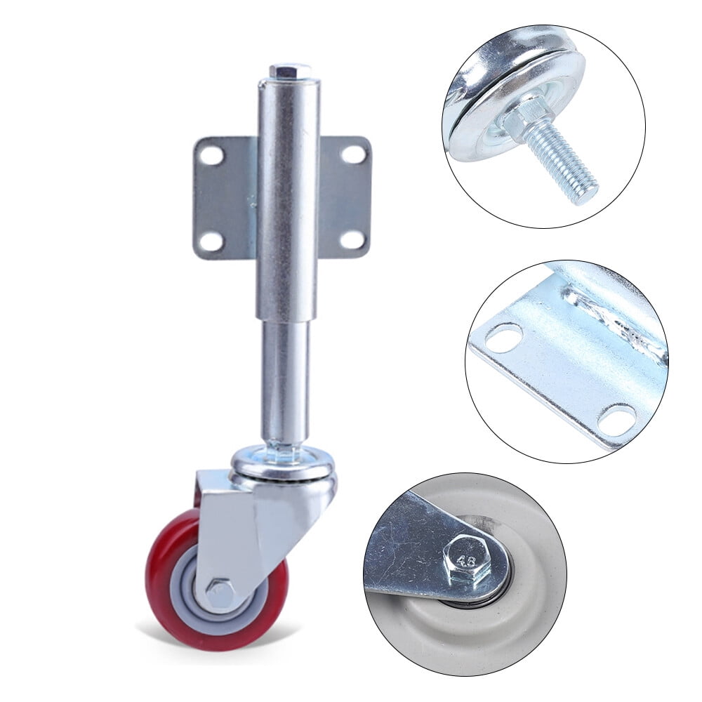 Gate Wheel, Heavy Duty Spring Loaded Swivel Caster, Shock Absorption Door Caster Wheels