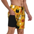 thumbnail image 2 of Kdxio Happy Halloween 3 Print Men'S Swim Trunks With Compression Liner 7 Inch Inseam Quick Dry Swim Shorts, 2 of 7